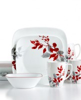 CORELLE® SQUARE™ KYOTO LEAVES 16-PC DINNERWARE SET